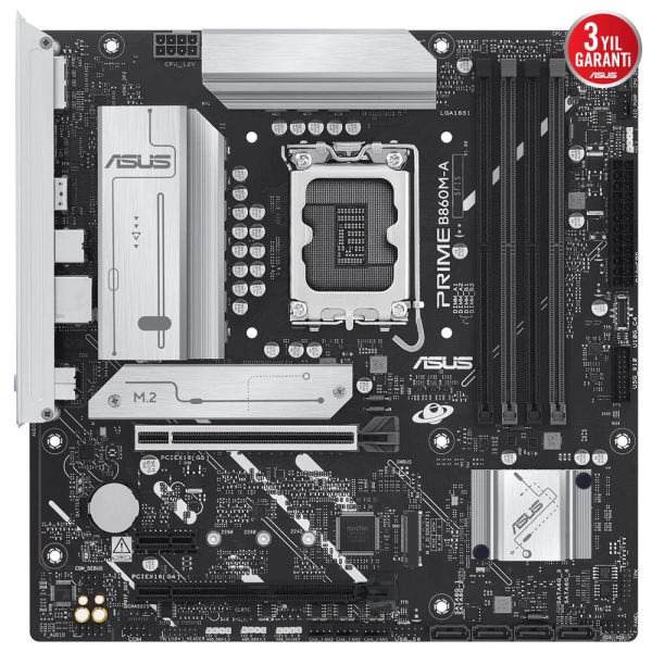 Asus Prime B860M-A-CSM 8666MHz (OC) M.2 LGA1851 mATX Anakart