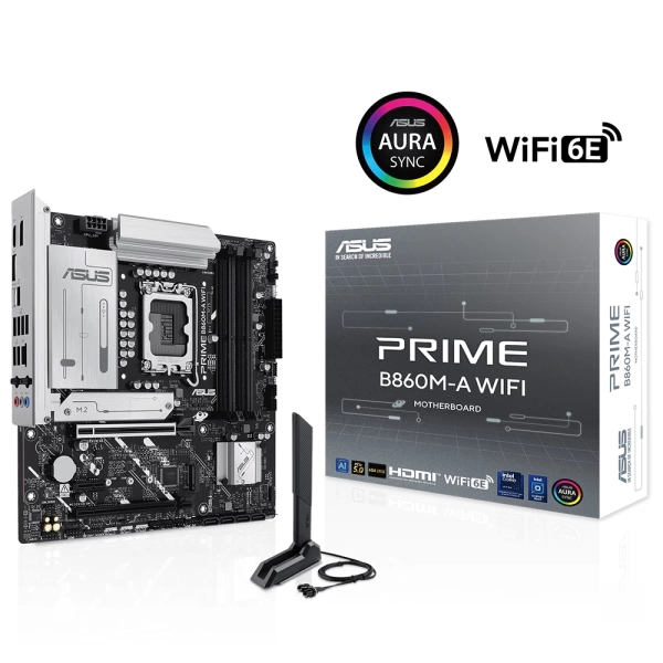 Asus Prime B860M-A WIFI DDR5 8666Mhz (OC) M.2 1851p mATX Anakart