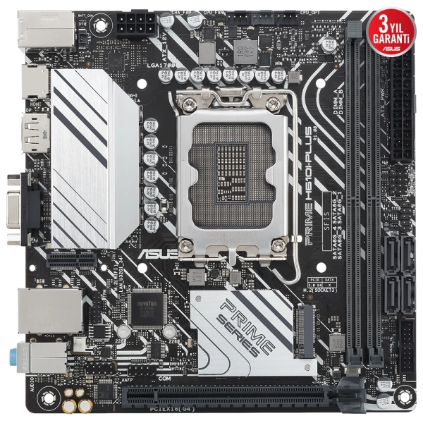 Asus Prime H610I-PLUS-CSM DDR5 5600mhz(OC) M.2 1700p Mini-ITX Anakart