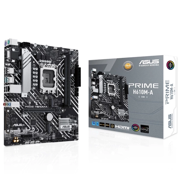 Asus Prime H610M-A-CSM DDR4 3200MHz (OC) RGB M.2 1700p mATX Anakart