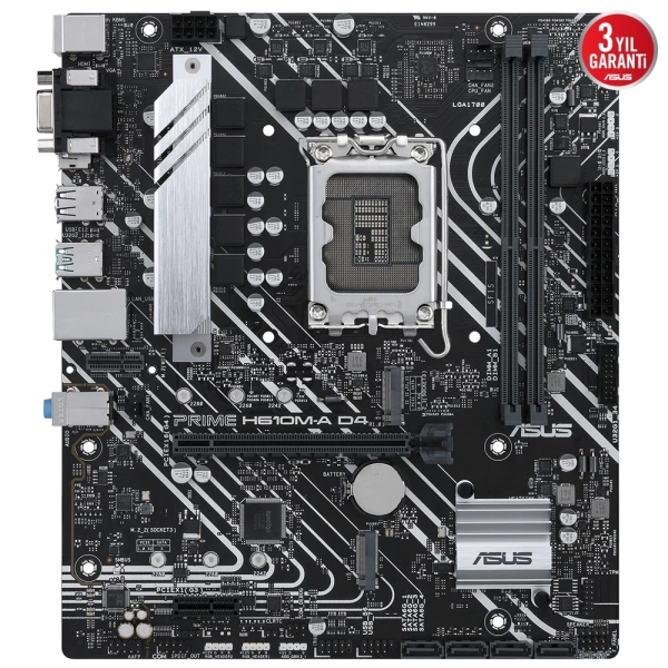 Asus Prime H610M-A DDR4 3200MHz (OC) M.2 1700p mATX Anakart
