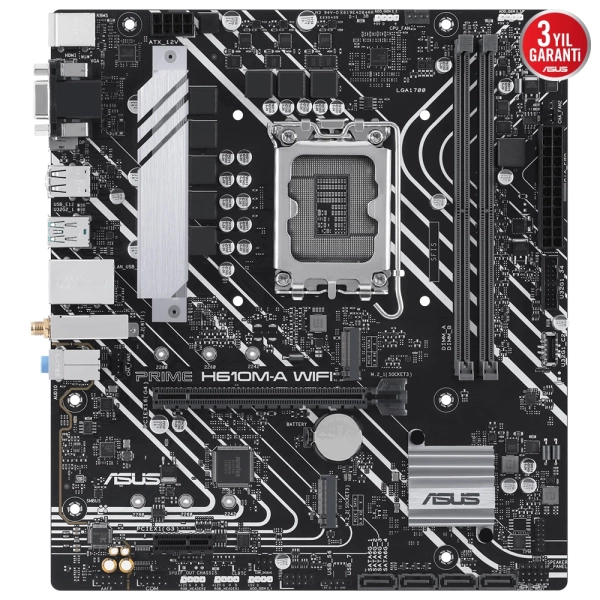 Asus Prime H610M-A WIFI RGB M.2 mATX DDR5 LGA1700 Anakart