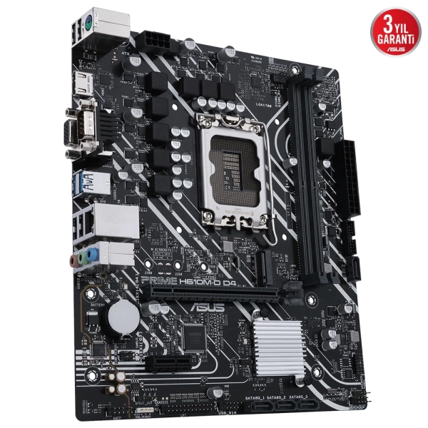 Asus Prime H610M-D DDR4 3200MHz (OC) M.2 1700p mATX Anakart