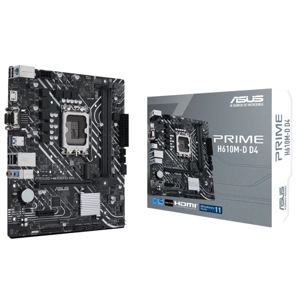Asus Prime H610M-D DDR4 3200MHz (OC) M.2 1700p mATX Anakart