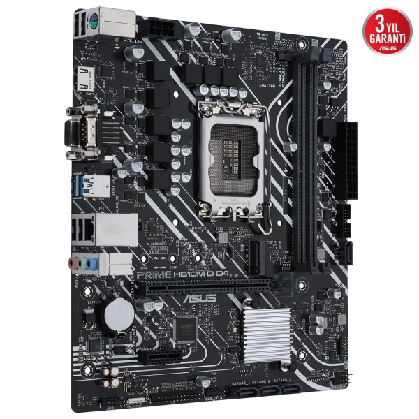 Asus Prime H610M-D DDR4 3200MHz (OC) M.2 1700p mATX Anakart