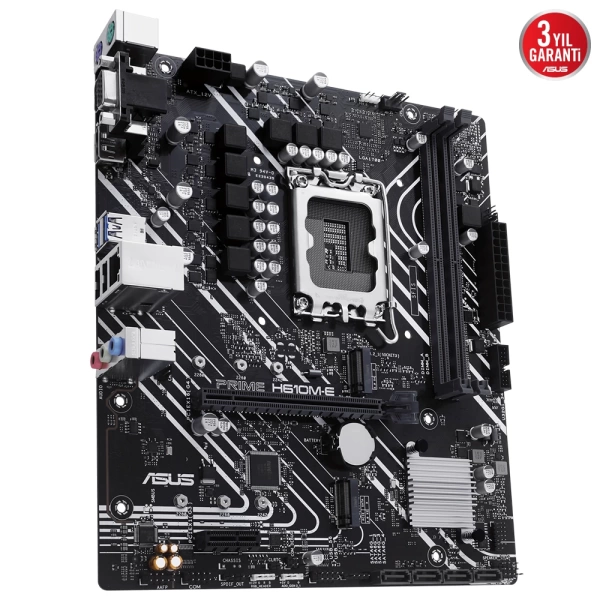 Asus Prime H610M-E-CSM DDR5 5600MHz (OC) RGB M.2 1700p mATX Anakart
