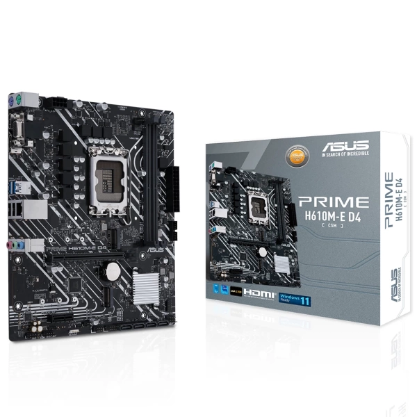Asus Prime H610M-E D4-CSM DDR4 3200MHz (OC) M.2 1700p mATX Anakart