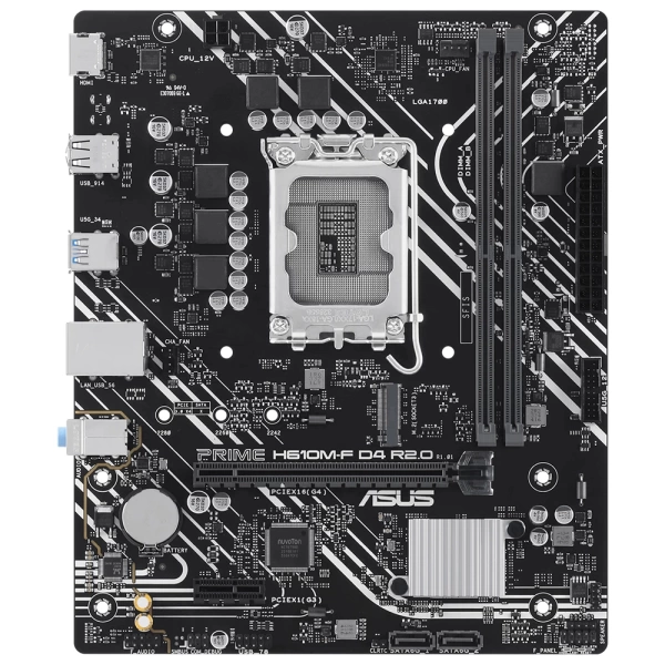 Asus Prime H610M-F D4-R2.0-CSM DDR4 3200MHz (OC) M.2 1700p mATX Anakart