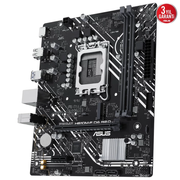 Asus Prime H610M-F D4-R2.0-CSM DDR4 3200MHz (OC) M.2 1700p mATX Anakart