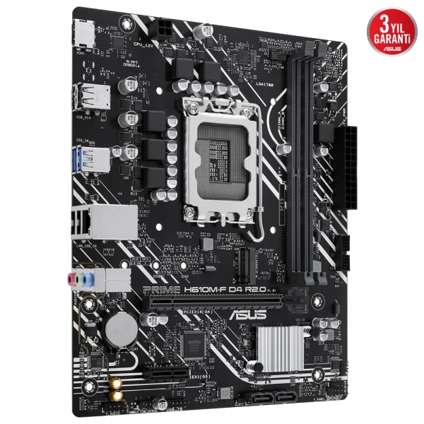 Asus Prime H610M-F D4-R2.0-CSM DDR4 3200MHz (OC) M.2 1700p mATX Anakart