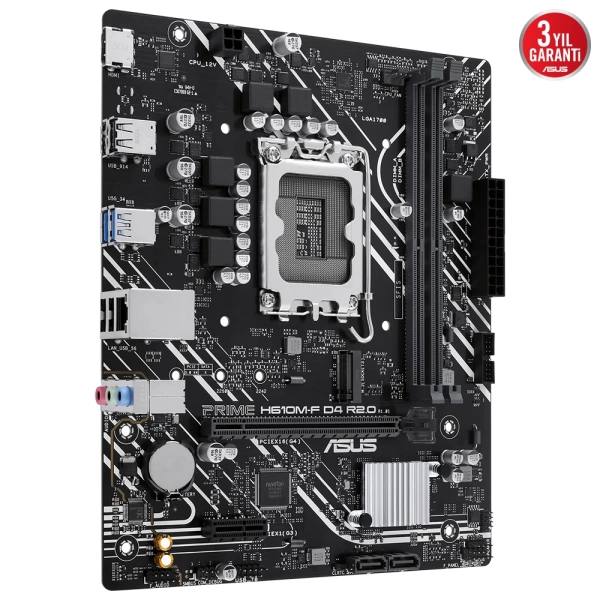 Asus Prime H610M-F D4 R2.0 DDR4 3200Mhz M.2 1700p mATX Anakart