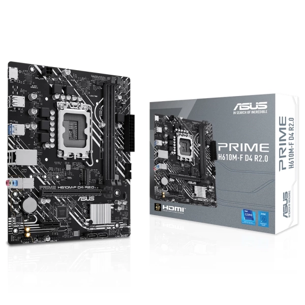 Asus Prime H610M-F D4 R2.0 DDR4 3200Mhz M.2 1700p mATX Anakart
