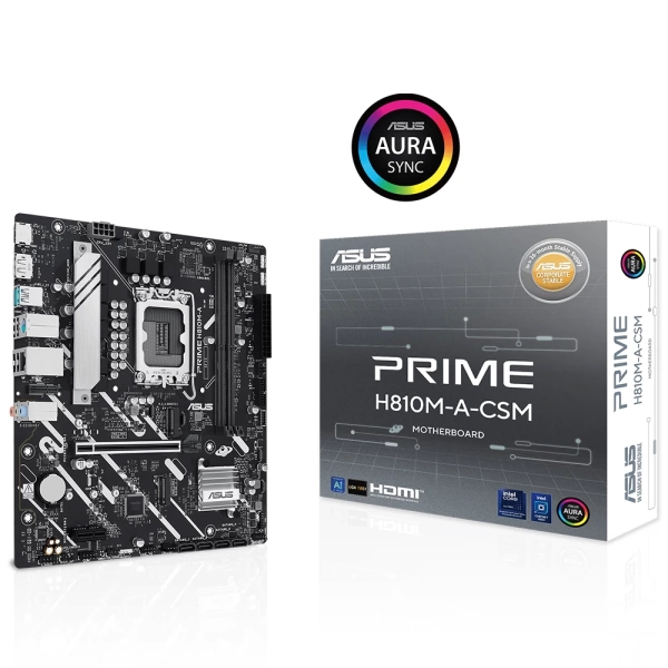 Asus Prime H810M-A-CSM 6400MHz (OC) M.2 1851p mATX Anakart