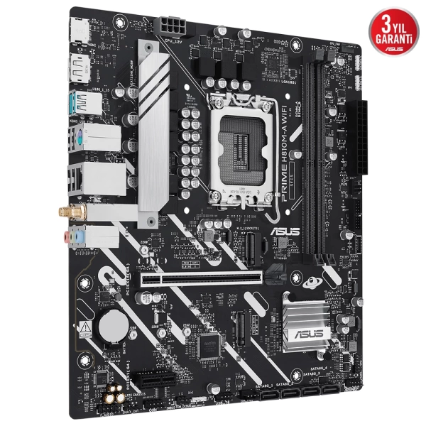 Asus Prime H810M-A WIFI DDR5 6400MHz (OC) M.2 1851p mATX Anakart