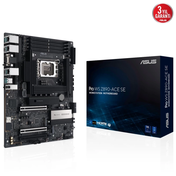 Asus Pro WS Z890-ACE SE DDR5 9066MHz (OC) M.2 1851p ATX Anakart