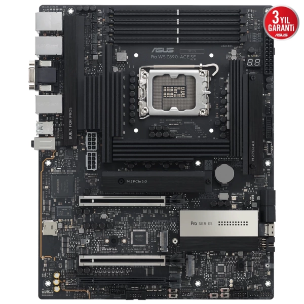 Asus Pro WS Z890-ACE SE DDR5 9066MHz (OC) M.2 1851p ATX Anakart