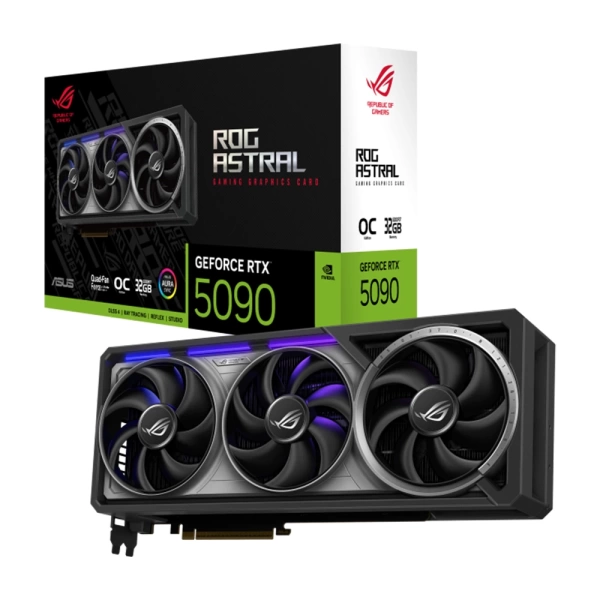 Asus ROG Astral GeForce RTX 5090 32GB OC Edition DLSS 4 512 Bit GDDR7 Ekran Kartı