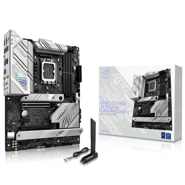 Asus ROG Strix B760-A GAMING WIFI DDR5 7800MHz (OC) RGB M.2 1700p ATX Anakart
