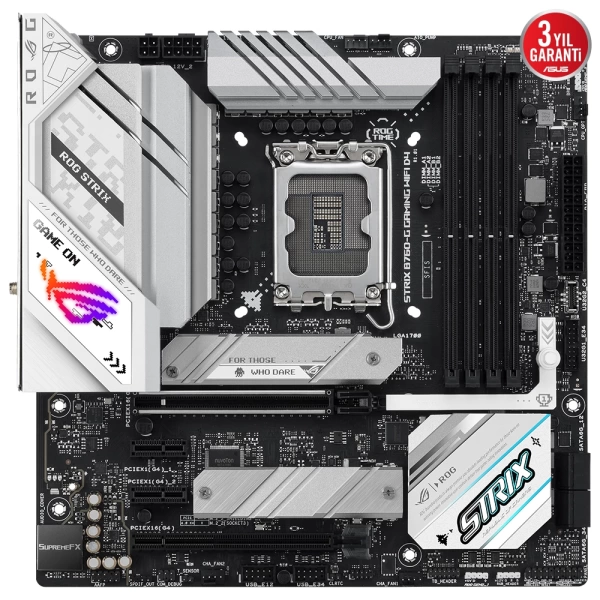 Asus ROG Strix B760-G Gaming WIFI DDR4 5333MHz (OC) RGB M.2 1700p mATX Anakart