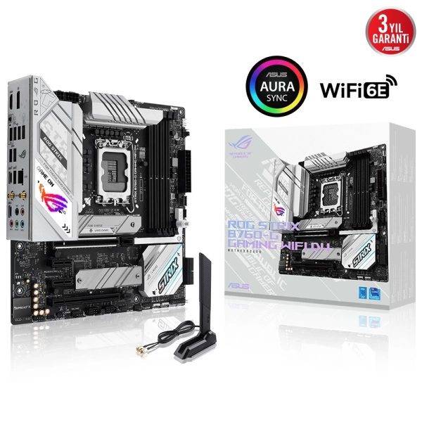 Asus ROG Strix B760-G Gaming WIFI DDR4 5333MHz (OC) RGB M.2 1700p mATX Anakart