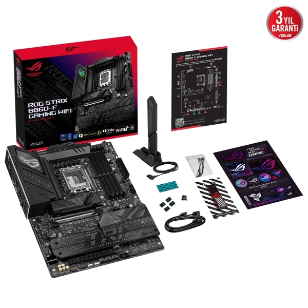 Asus ROG Strix B860-F Gaming WIFI DDR5 9066Mhz (OC) M.2 1851p ATX Anakart