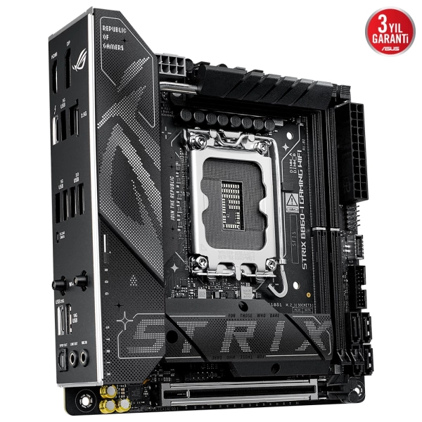 Asus ROG Strix B860-I Gaming WIFI DDR5 9066Mhz (OC) M.2 1851p Mini-ITX Anakart