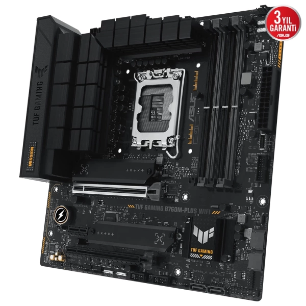 Asus TUF Gaming B760-PLUS WIFI DDR5 7200MHz (OC) RGB M.2 1700p ATX Anakart