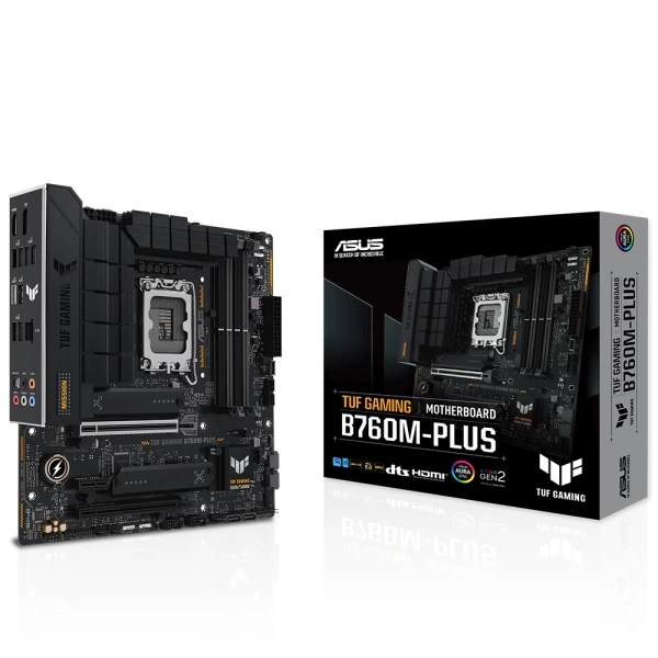 Asus TUF Gaming B760M-PLUS DDR4 5333MHz (OC) RGB M.2 1700p mATX Anakart