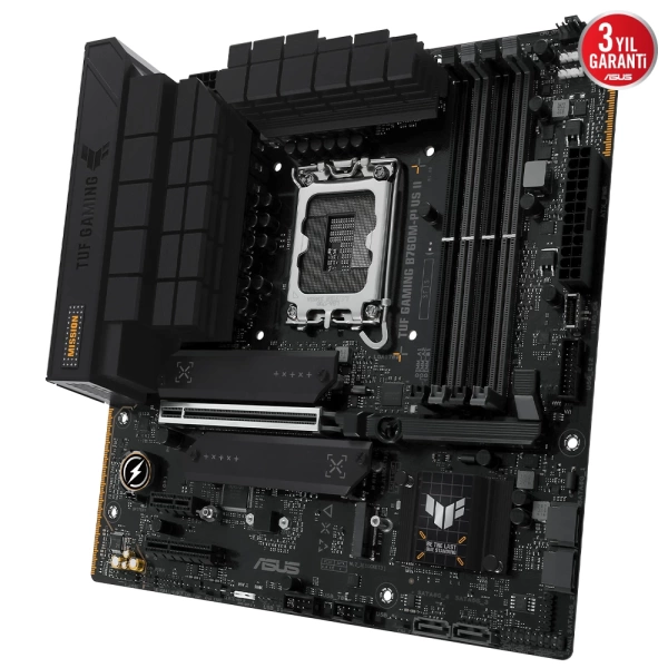 Asus TUF Gaming B760M-PLUS II DDR5 7800MHz (OC) RGB M.2 1700p mATX Anakart