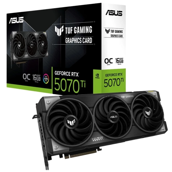 Asus TUF Gaming GeForce RTX 5070 Ti 16GB OC DLSS 4 256 Bit GDDR7 Ekran Kartı