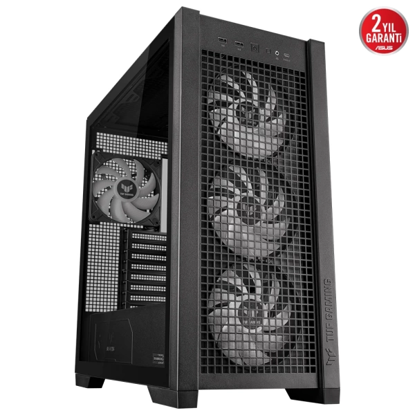 Asus TUF Gaming GT302 ARGB Temperli Cam Siyah E-ATX Mid Tower Kasa
