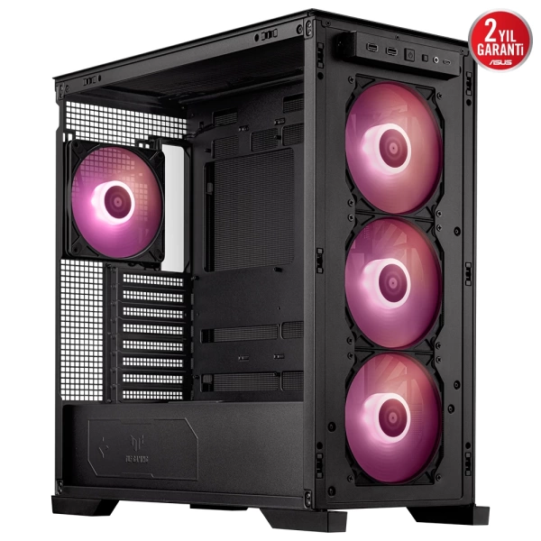 Asus TUF Gaming GT302 ARGB Temperli Cam Siyah E-ATX Mid Tower Kasa
