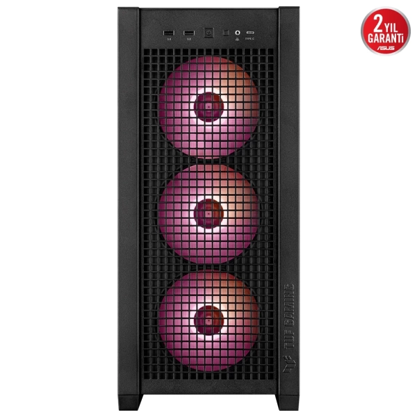 Asus TUF Gaming GT302 ARGB Temperli Cam Siyah E-ATX Mid Tower Kasa