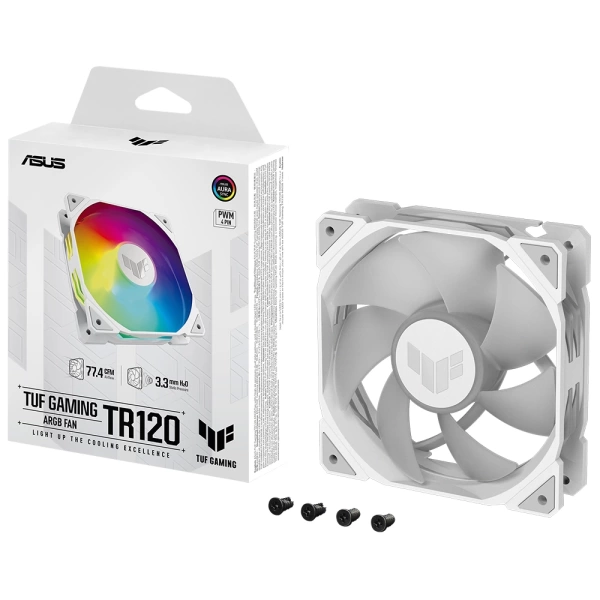 Asus TUF Gaming TR120 ARGB Beyaz 120mm Kasa Fanı