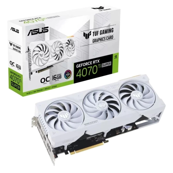 Asus TUF GeForce RTX 4070 Ti Super WHITE OC 16GB Ekran Kartı