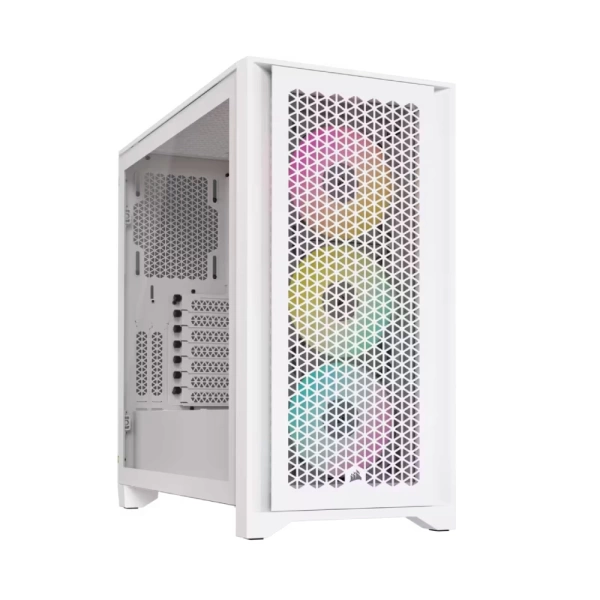 Corsair iCUE 4000D RGB AIRFLOW Tempered 3.2 Beyaz Mid Tower Kasa