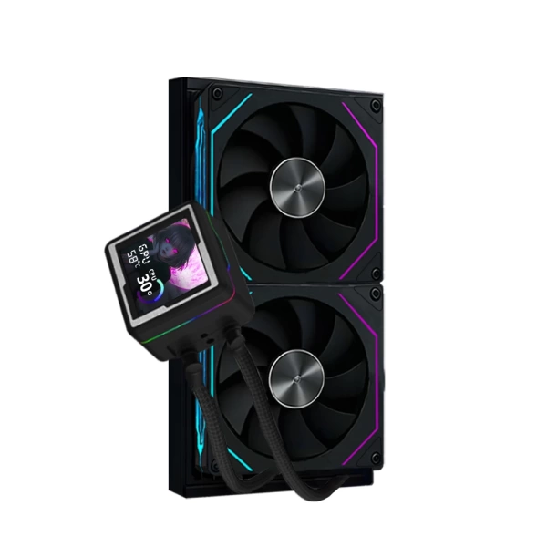 Dragos AquaForge 240 Black ARGB LCD 240mm Intel-AMD Uyumlu Sıvı Soğutucu