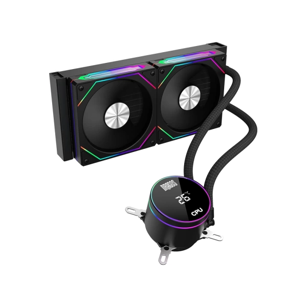 Dragos FrostBite 240 Black ARGB Digital 240mm Intel-AMD Uyumlu Sıvı Soğutucu