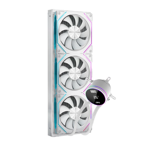 Dragos FrostBite 360 White ARGB Digital 360mm Intel-AMD Uyumlu Sıvı Soğutucu