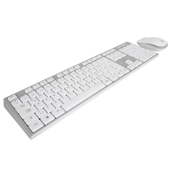 Everest KM-6063 Beyaz/Gri Kablosuz Q Multimedia Klavye + Mouse Set