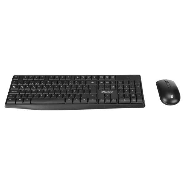 Everest KM-7500 Siyah Kablosuz Q Multimedia Klavye + Mouse Set