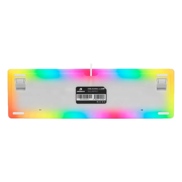 GameBooster G918 Fire Storm RGB Blue Switch Beyaz Mekanik Gaming Klavye