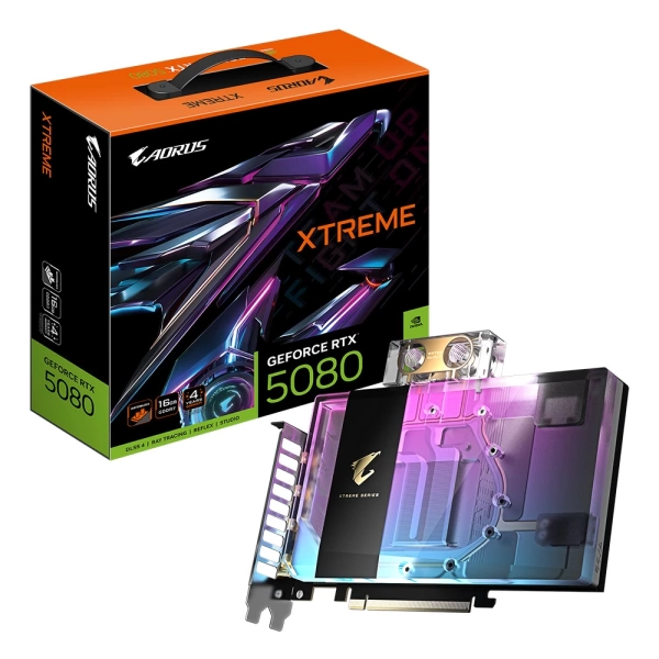 Gigabyte AORUS GeForce RTX 5080 XTREME WATERFORCE WB 16GB DLSS 4 256 bit GDDR7 Custom Soğutmalı Ekran kartı