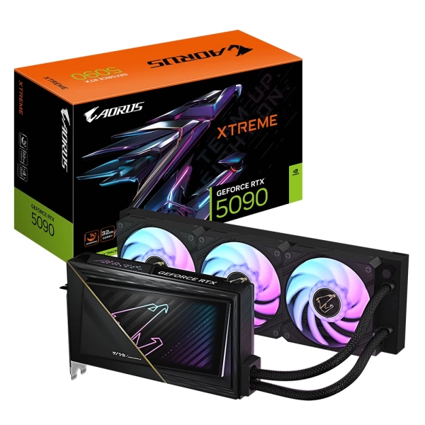 Gigabyte AORUS GeForce RTX 5090 XTREME WATERFORCE 32GB DLSS 4 512 Bit GDDR7 Sıvı Soğutmalı Ekran Kartı