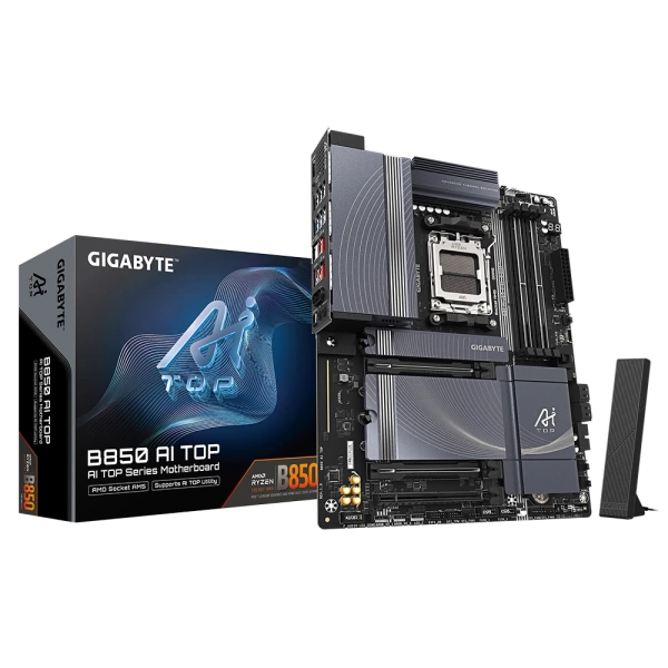 Gigabyte B850 AI TOP WIFI 7 DDR5 8600MHz (OC) M.2 AM5 ATX Anakart