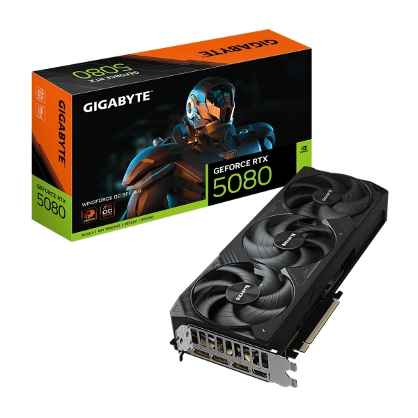 Gigabyte GeForce RTX 5080 WINDFORCE SFF 16GB DLSS 4 256 bit GDDR7 Ekran Kartı