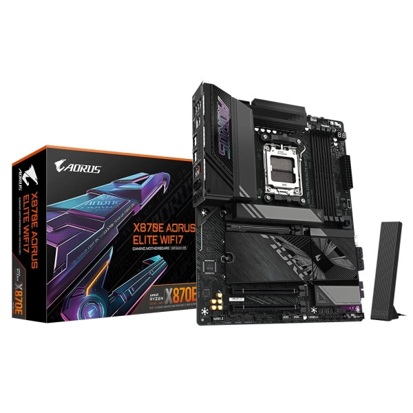 Gigabyte X870E AORUS ELITE WIFI7 DDR5 8000MHz (OC) M.2 AM5 ATX Anakart