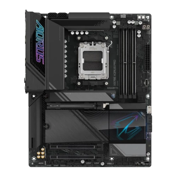 Gigabyte X870E AORUS PRO WiFi 7 DDR5 8000MHz (OC) RGB M.2 AM5 ATX Anakart