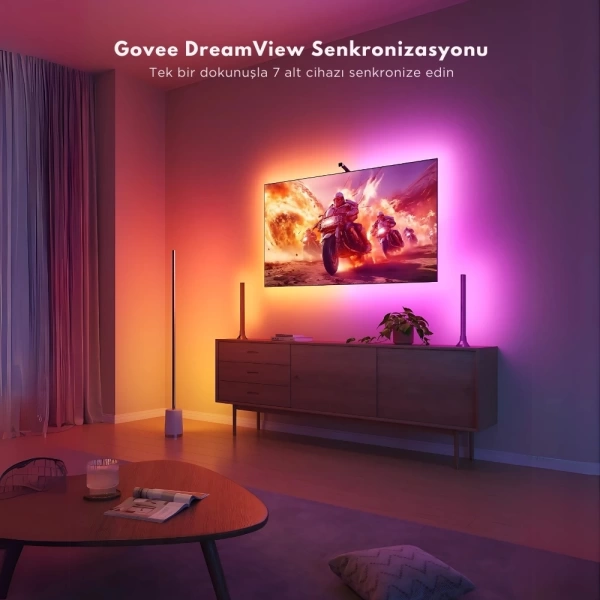 Govee Arka Aydınlatma 3 Lite TV LED 40-50 inç (Wi-Fi ve Bluetooth Destekli, Alexa ve Google Assistant Uyumlu) H60973D1