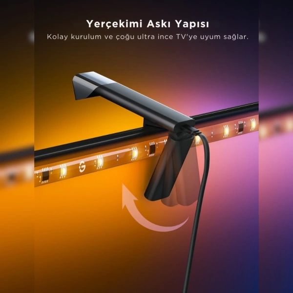 Govee Arka Aydınlatma 3 Lite TV LED 55-65 inç (Wi-Fi ve Bluetooth Destekli, Alexa ve Google Assistant Uyumlu) H60993D1